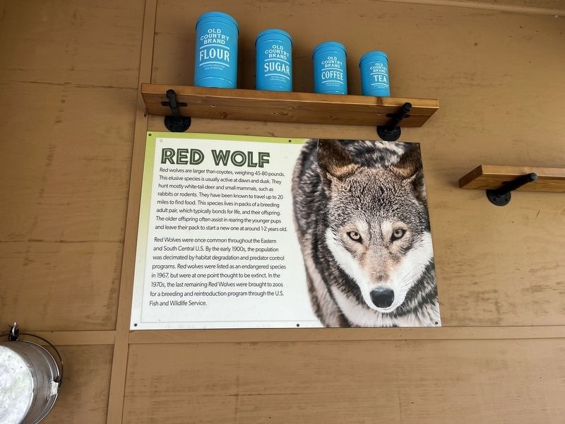 Red Wolf Marker image. Click for full size.