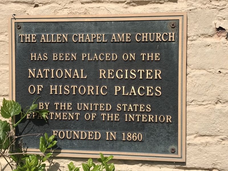 The Allen Chapel AME Church Marker image. Click for full size.