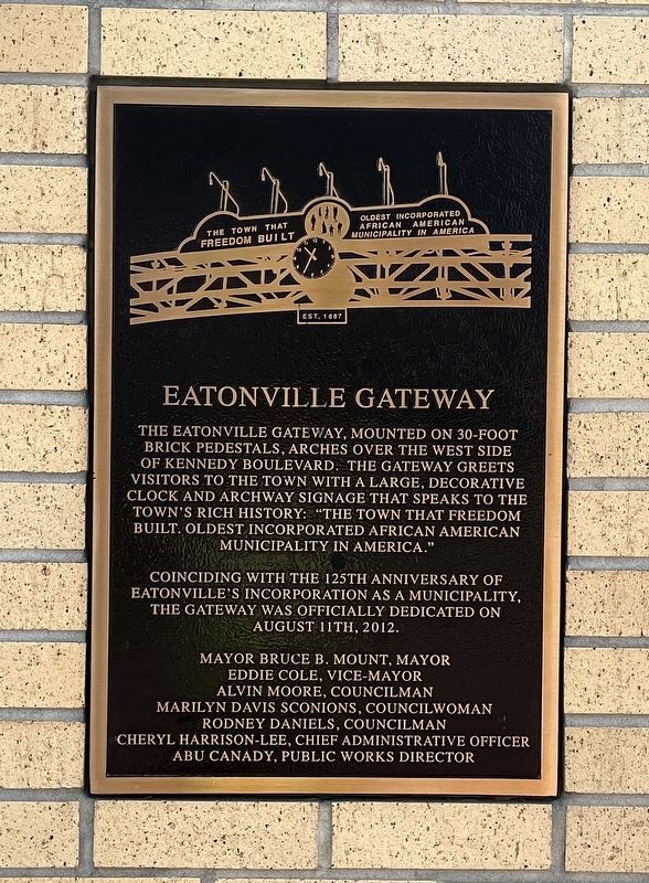 Eatonville Gateway Marker image. Click for full size.