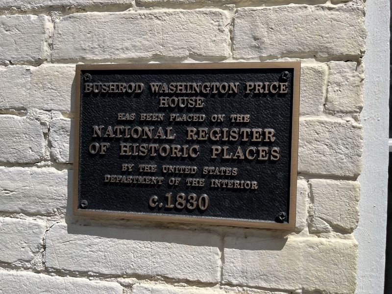 Bushrod Washington Price House Marker image. Click for full size.