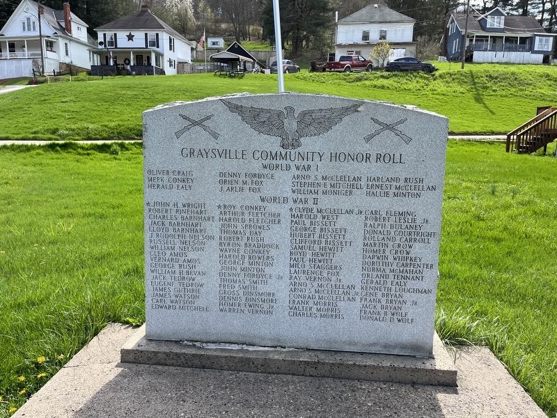 Graysville Community Honor Roll Marker image. Click for full size.