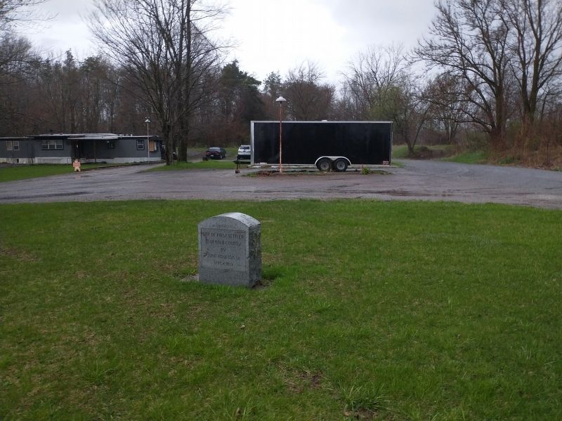 Site Of First Settler In DeKalb County Marker image. Click for full size.