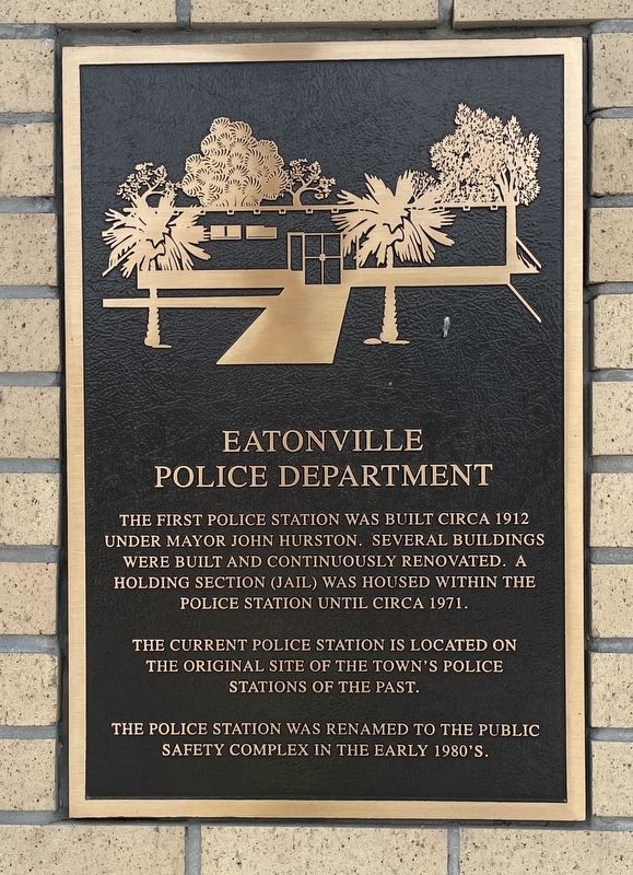 Eatonville Police Department Marker image. Click for full size.