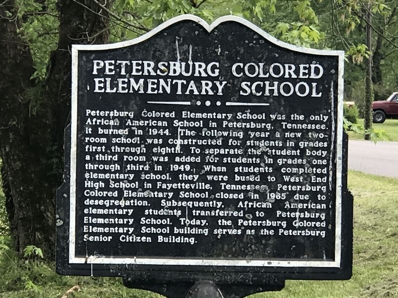 Petersburg Colored Elementary School Marker image. Click for full size.