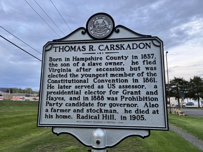 Thomas R. Carskadon Marker image. Click for full size.