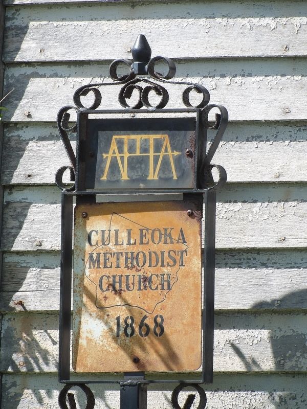 Culleoka Methodist Church Secondary Marker image. Click for full size.