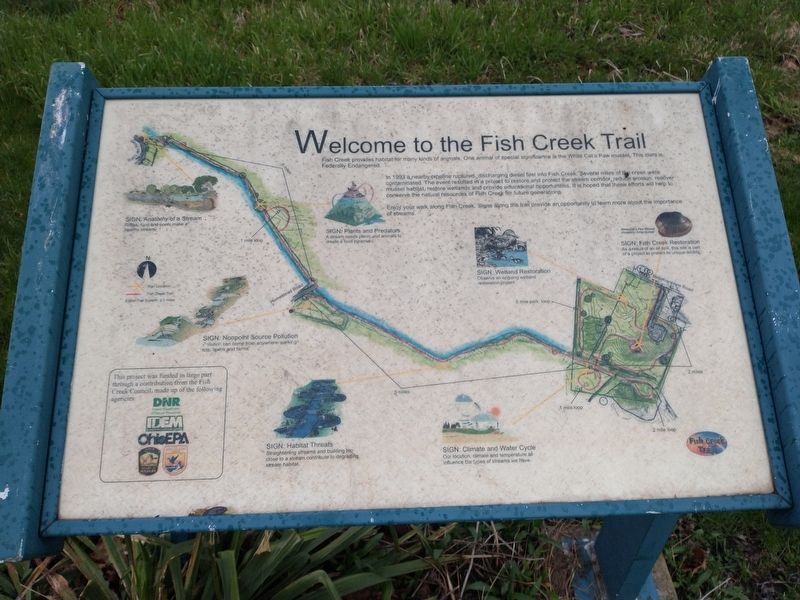 Welcome to the Fish Creek Trail Marker image. Click for full size.