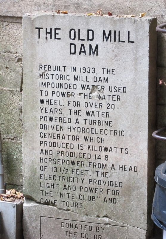 The Old Mill Dam Marker image. Click for full size.