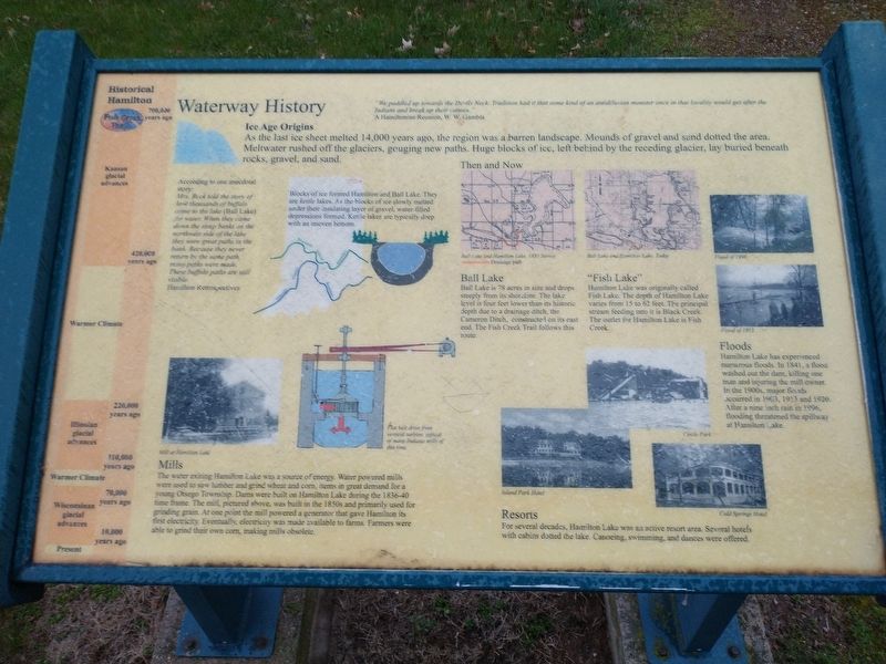 Waterway History Marker image. Click for full size.