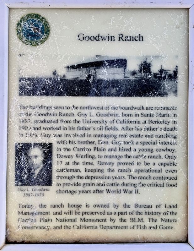 Goodwin Ranch Marker image. Click for full size.