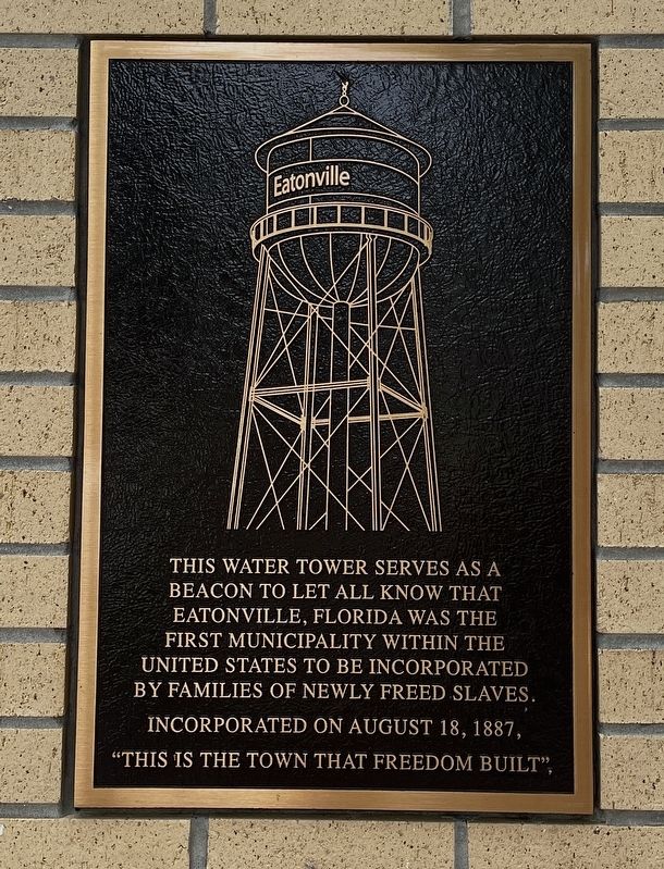 Eatonville Water Tower Marker image. Click for full size.