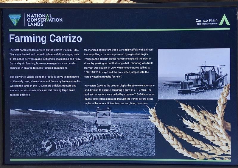 Farming Carrizo Marker image. Click for full size.