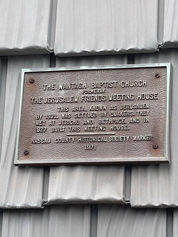 Wantagh Baptist Church Marker image. Click for full size.