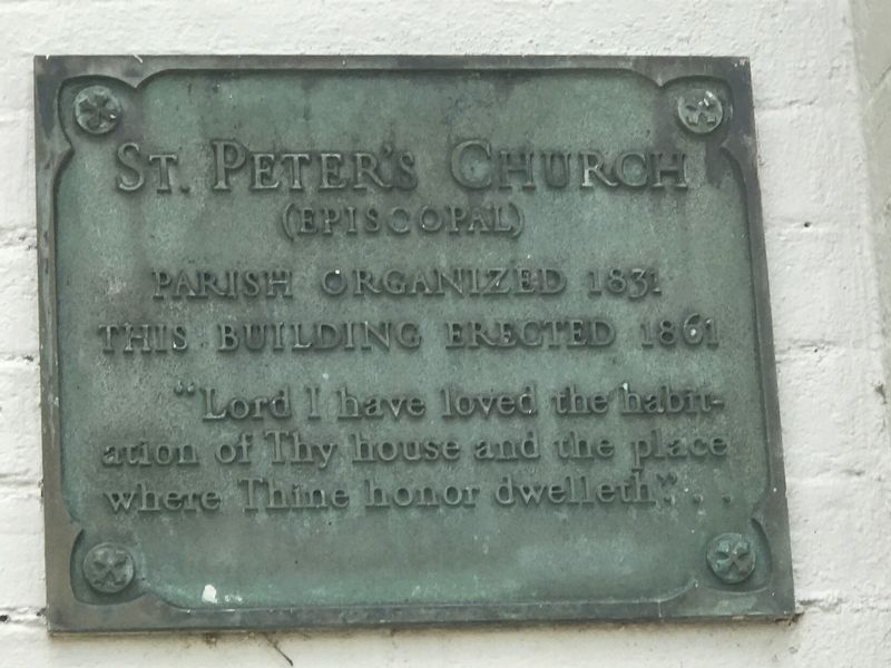 St. Peter's Church (Episcopal) Marker image. Click for full size.