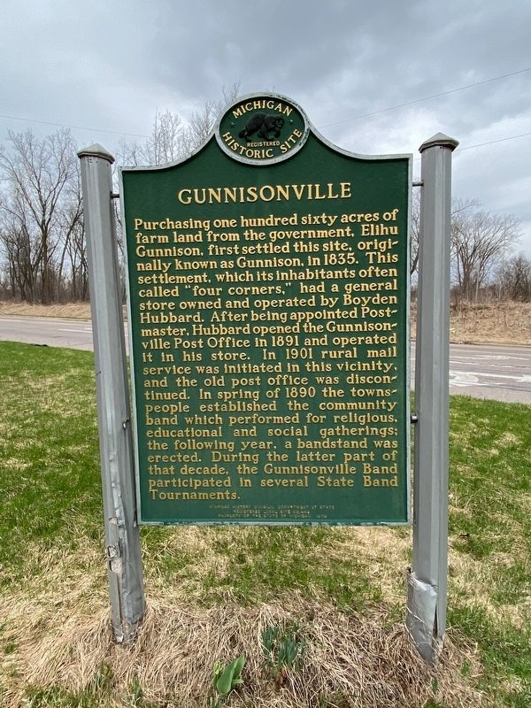 Gunnisonville Marker image. Click for full size.