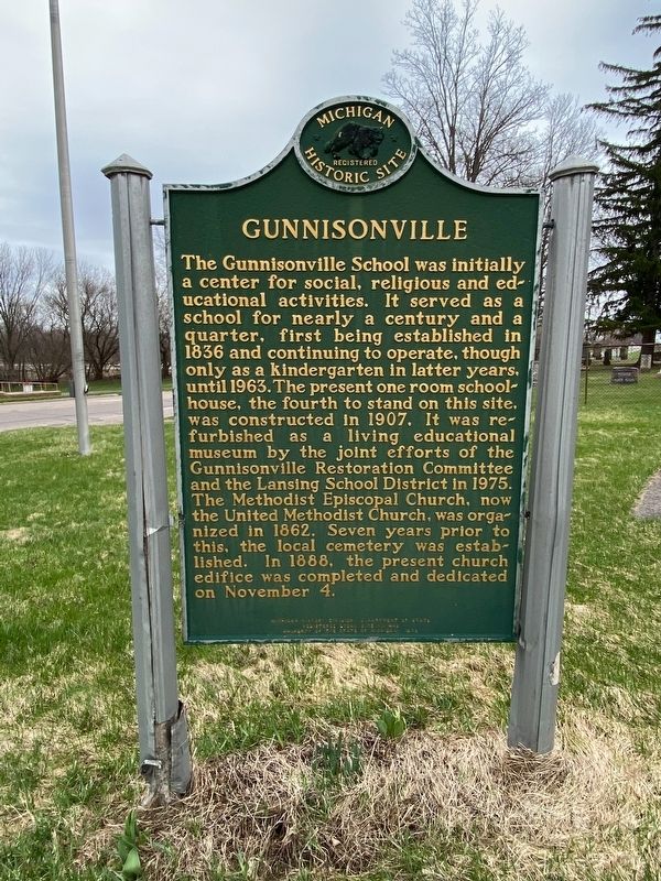 Gunnisonville Marker image. Click for full size.