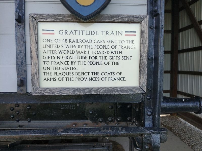 Gratitude Train Marker image. Click for full size.