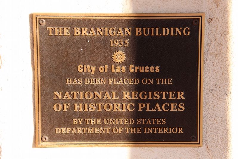 The Branigan Building Marker image. Click for full size.