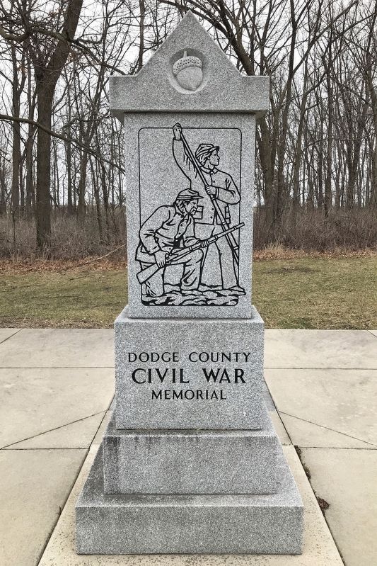 Dodge County Civil War Memorial image. Click for full size.