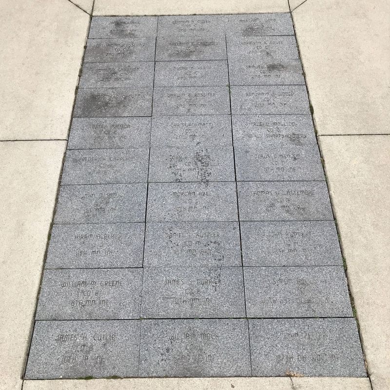 Dodge County Civil War Memorial Pavers, west side image. Click for full size.