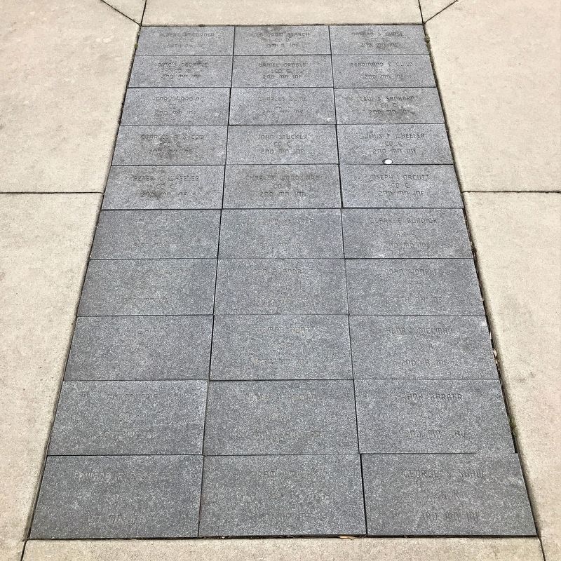Dodge County Civil War Memorial Pavers, north side image. Click for full size.