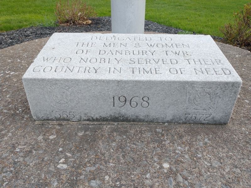 Danbury Township Veterans Memorial image. Click for full size.