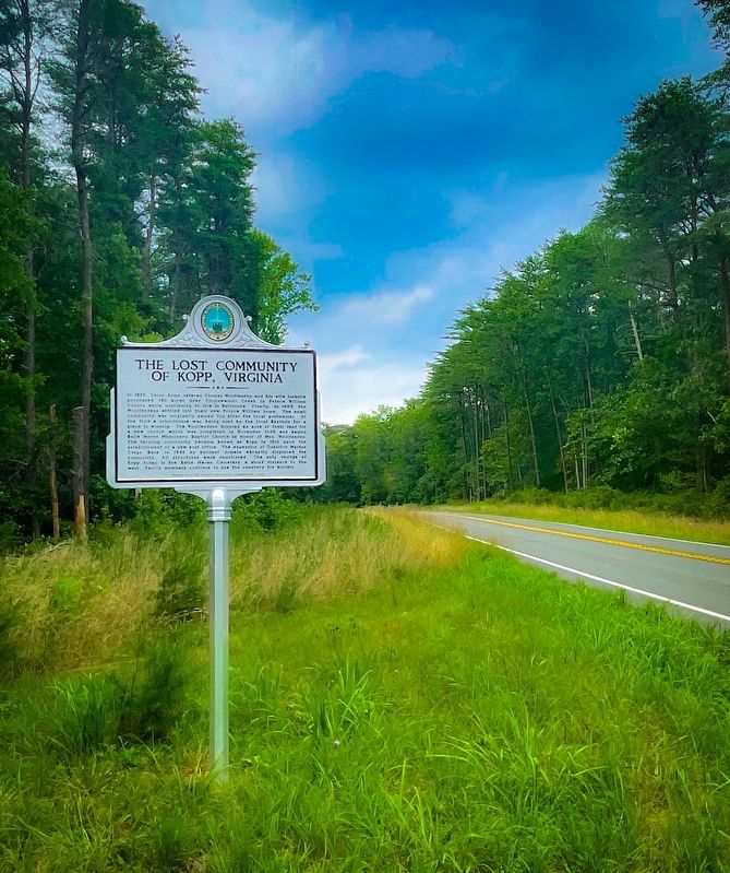 The Lost Community of Kopp, Virginia Marker image. Click for full size.