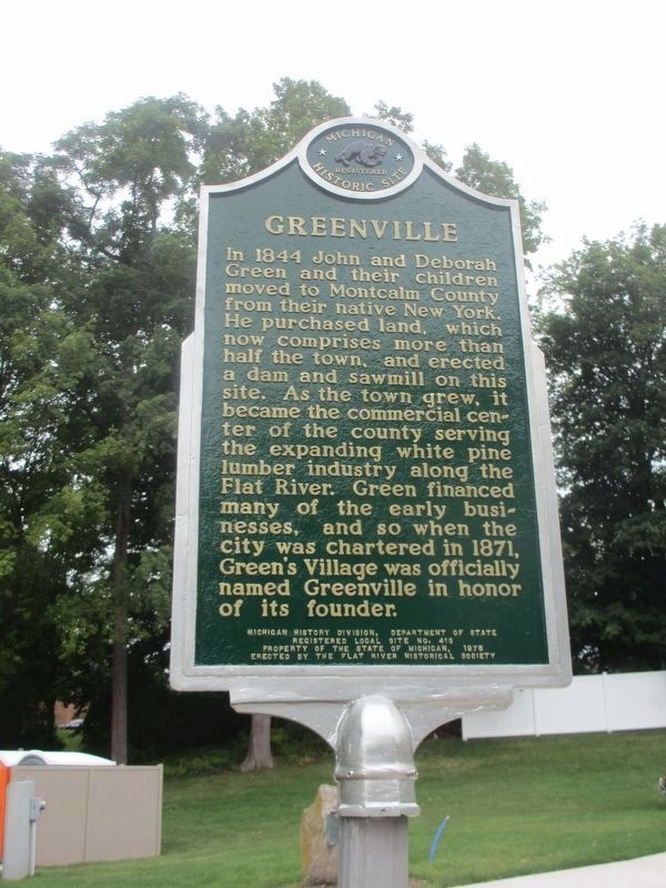 Greenville Marker. Click for full size. Greenville Marker image. Click for full size.