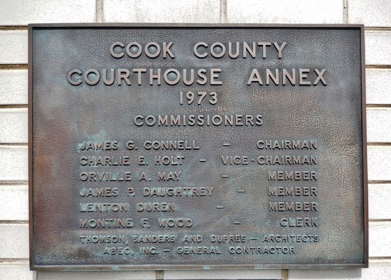 Cook County Courthouse Annex Marker image. Click for full size.