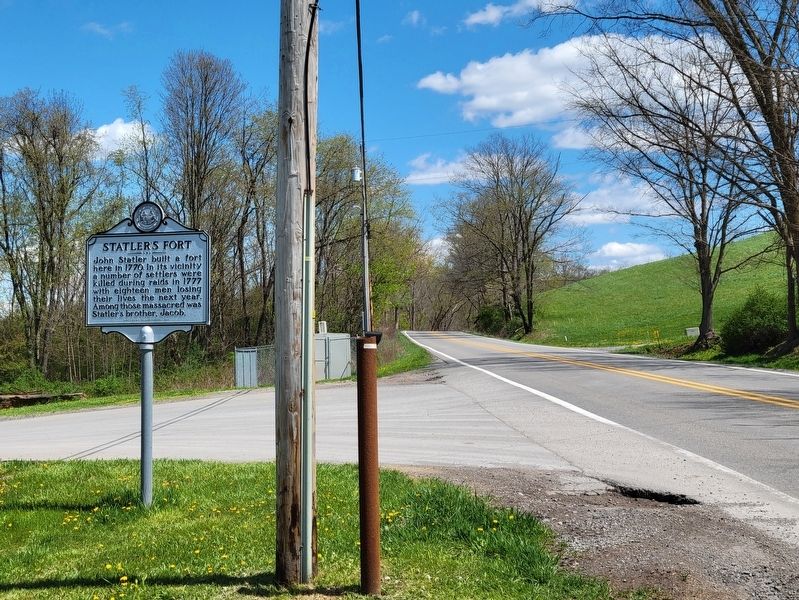 Statler's Fort Marker. Click for full size. Statler's Fort Marker image. Click for full size.