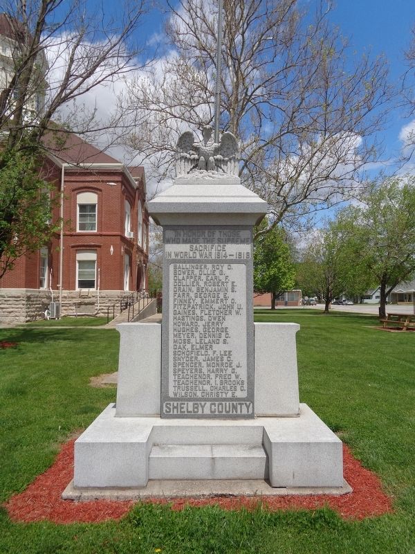 Shelby County World War I Memorial image. Click for full size.