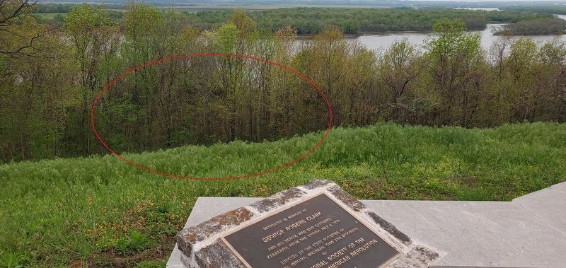 Beaver Island Marker Missing as of April 28, 2022 image. Click for full size.