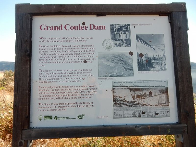 Grand Coulee Dam Marker image. Click for full size.