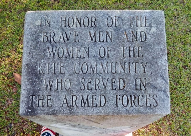 Kite Community Veterans Memorial (<i>top</i>) image. Click for full size.