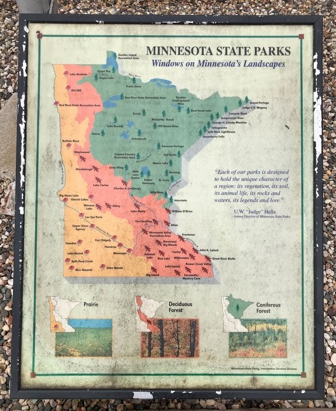 Neighboring Minnesota State Parks Marker image. Click for full size.
