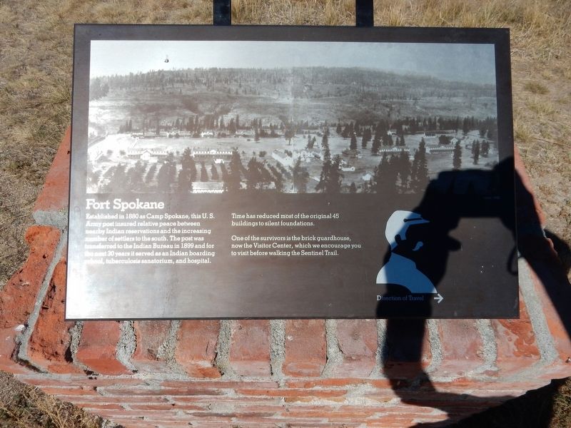 Fort Spokane Marker image. Click for full size.