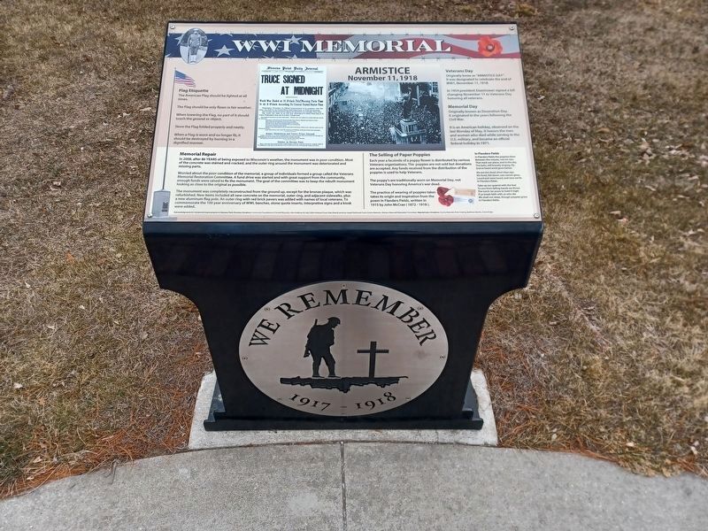 WWI Memorial marker image. Click for full size.