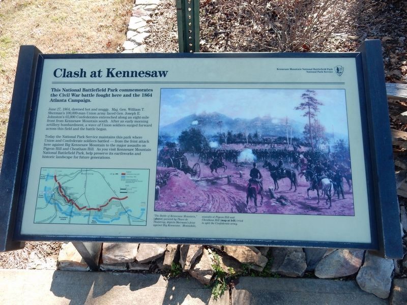 Clash at Kennesaw Marker image. Click for full size.
