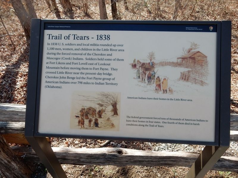 Trail of Tears – 1838 Marker image. Click for full size.