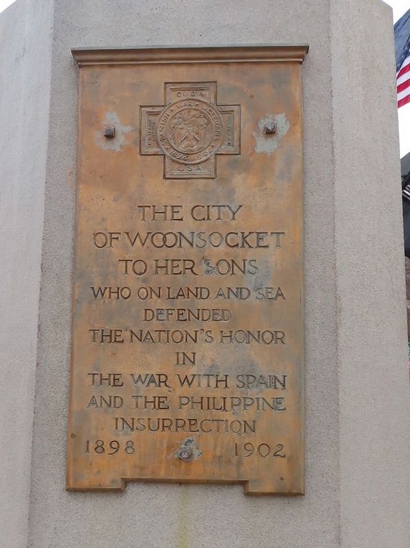 Woonsocket Spanish-American War Monument image. Click for full size.