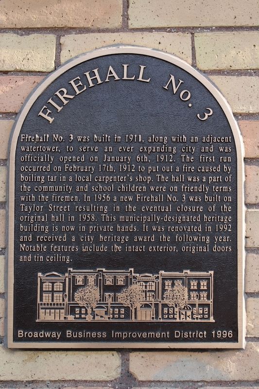 Firehall No. 3 Marker. Click for full size. Firehall No. 3 Marker image. Click for full size.