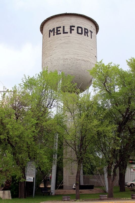 Melfort Water Tower Marker image. Click for full size.