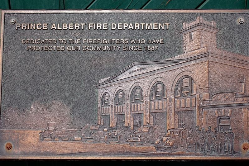 Prince Albert Fire Department Marker (left half) image. Click for full size.