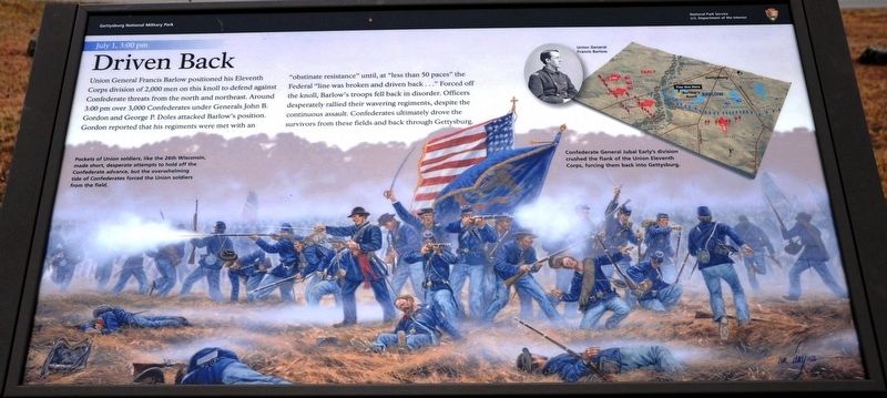Driven Back Marker. Click for full size. Driven Back Marker image. Click for full size.