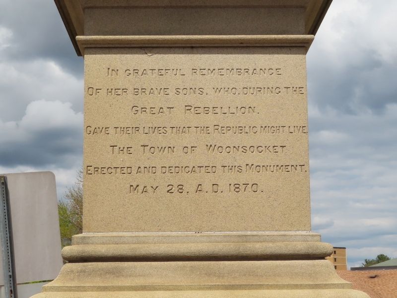 Woonsocket Civil War Memorial image. Click for full size.