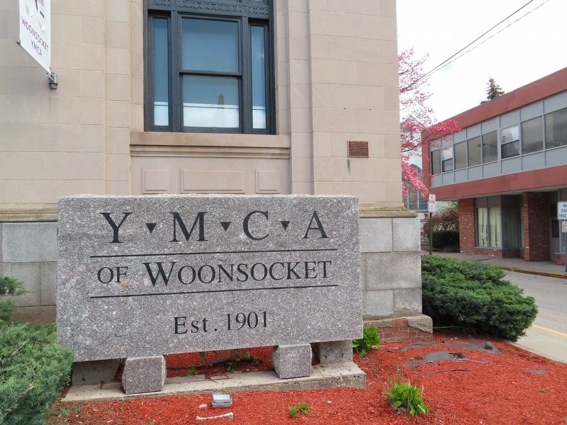 Woonsocket YMCA Marker image. Click for full size.
