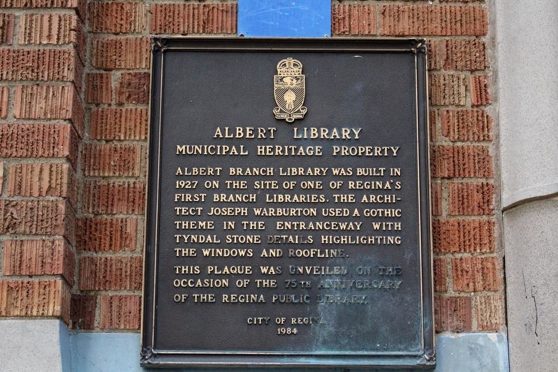 Albert Library Marker image. Click for full size.