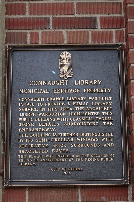 Connaught Library Marker image. Click for full size.