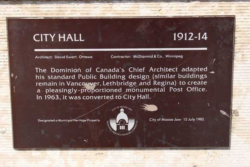 City Hall 1912-14 Marker image. Click for full size.