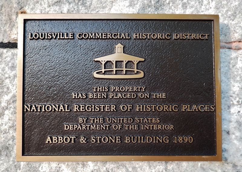 Abbot & Stone Building 1890 Marker image. Click for full size.